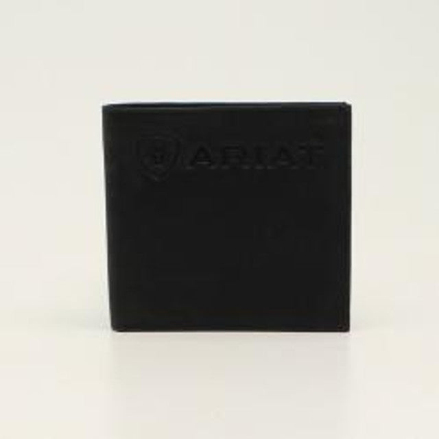 Ariat Men's Embossed Bifold Black Wallet