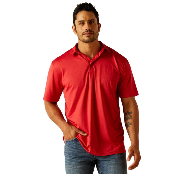 Ariat Men's Red Charger 2.0 Polo
