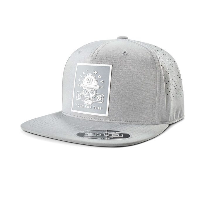 Ariat Men's Work Light Grey Mesh Hat