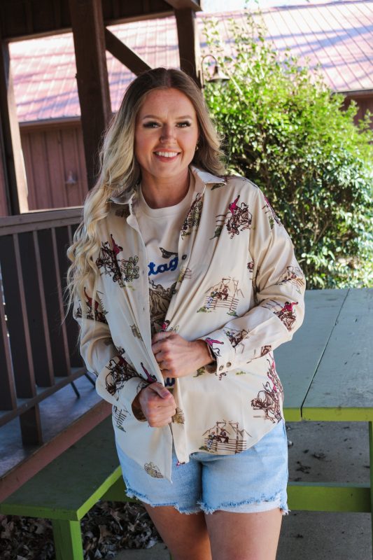 Ariat Women's Homestyle Round Up Button Up Blouse