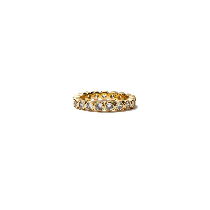 Brenda Grands Gold Tennis Ring - Water Resistant