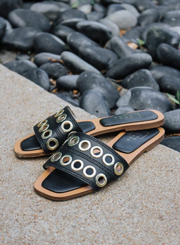 Codie Black Gold Sandals