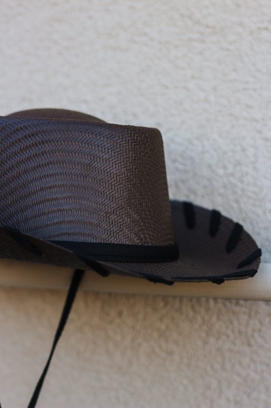 Chocolate Brown Kids Straw Hat
