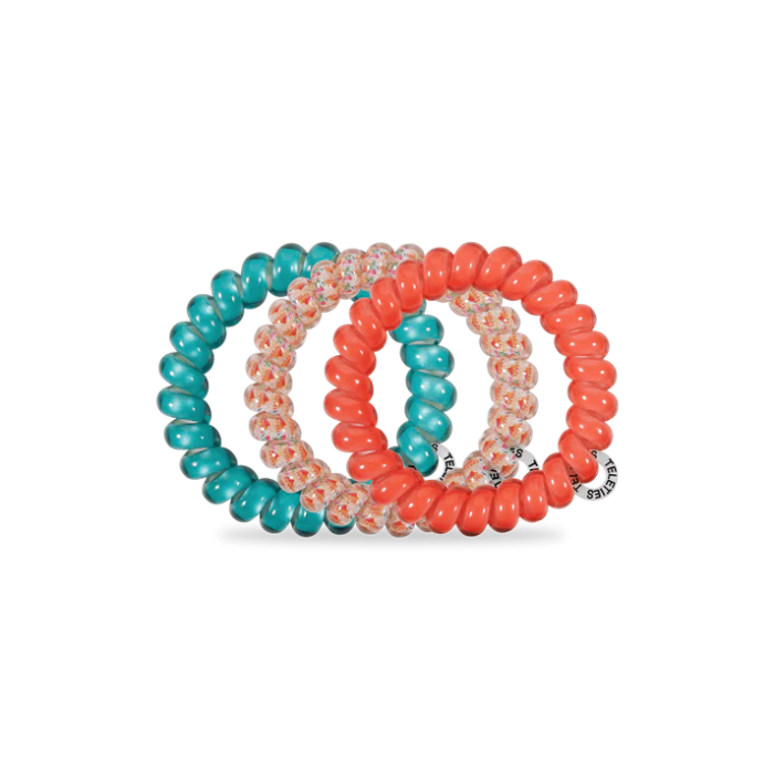 Coral Craze LARGE Hair Ties