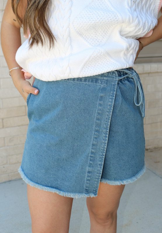 Charming Sass Denim Skort