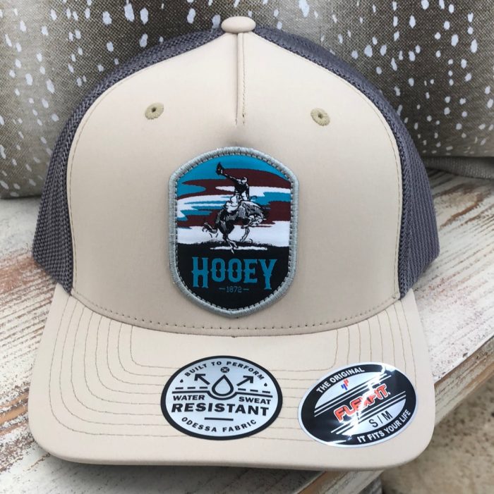 Cheyenne Tan Grey Flex Fit Mens Hooey Hat