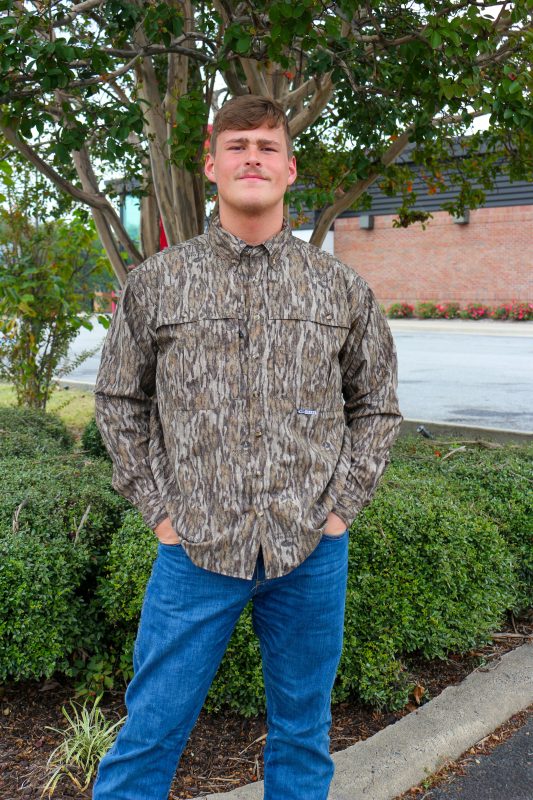 Drake Camo Bottomland Wingshooter's Long Sleeve Button Down