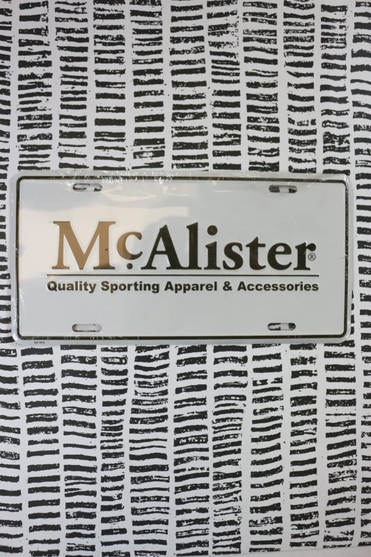 Drake Mcalister License White License Plate