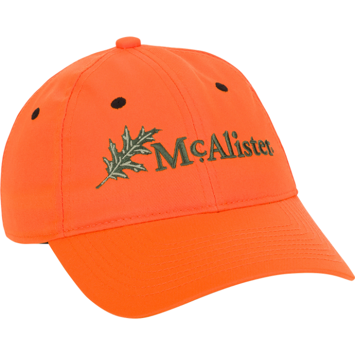 Drake McAlister Orange Upland Embroidered Twill Cap