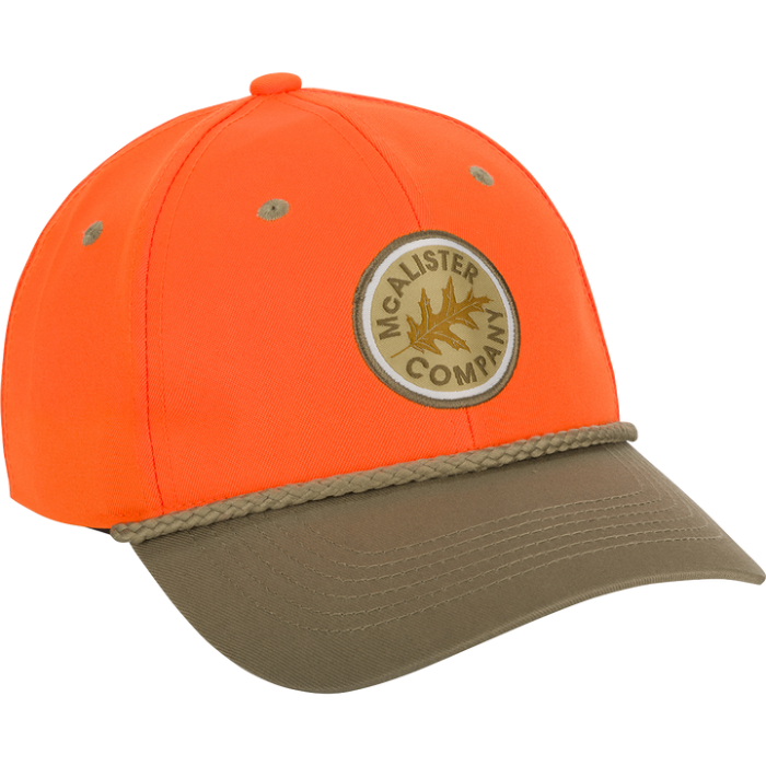 Drake McAlister Traditional Upland Twill Blaze Orange Cap