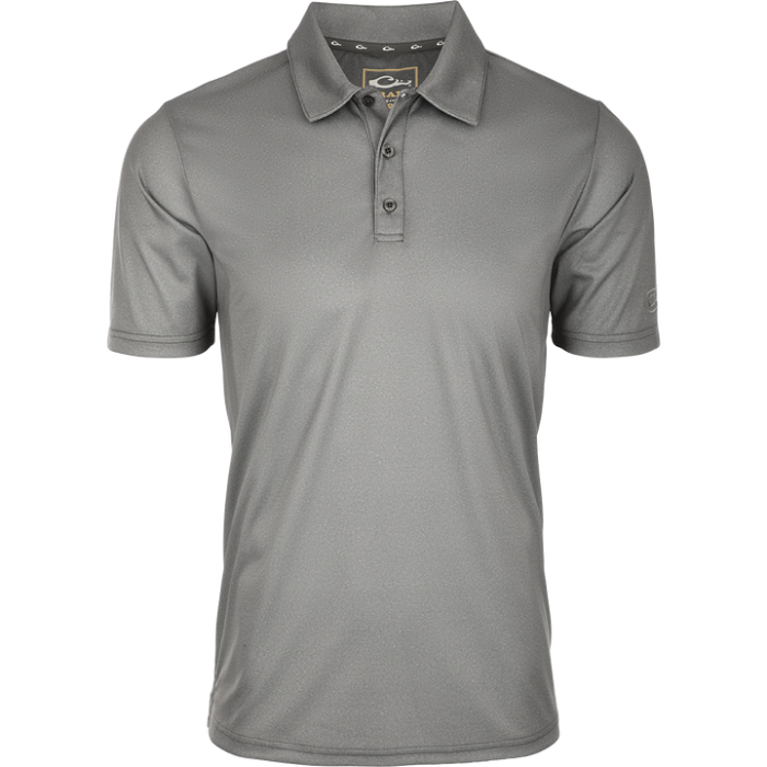 Drake Performance Castlerock Grey Heather Polo