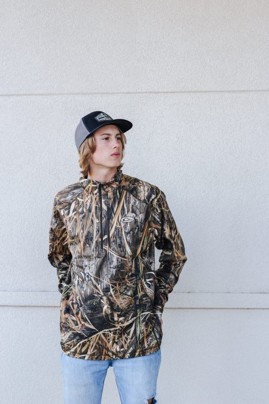 Drake Shawdow Grass MST Breathlite™ 1/4 Zip Camo Pullover