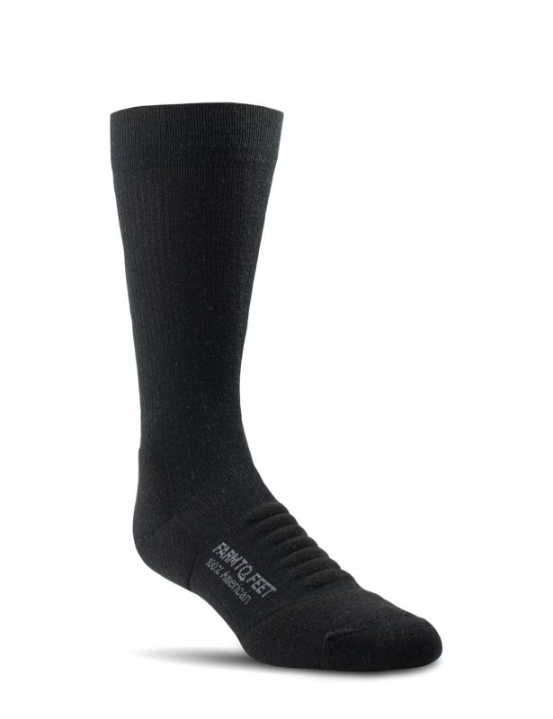 Fayetteville Farm To Feet Black Extended Crew Socks