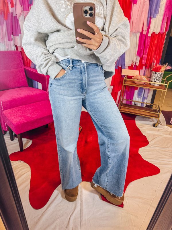 Fiona Wide Leg High Rise Jeans -2 Colors