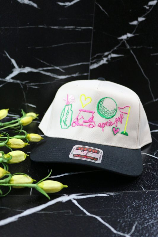 Golf Natural Black Trucker Hat