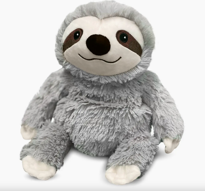 Grey Sloth Stuffed Animal Warmie