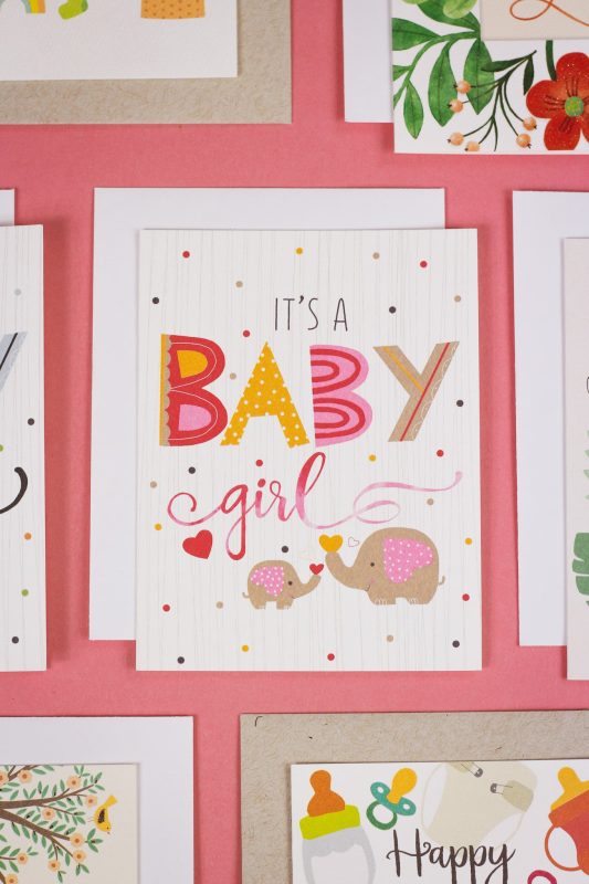 It's A Baby Girl Greeting Card