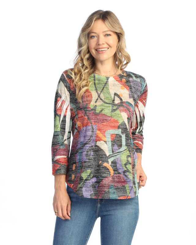 Jess & Jane Ponderosa Burnout Tunic Top