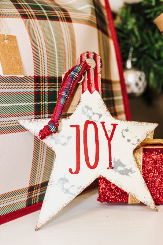 Joy Star Metal Ornament