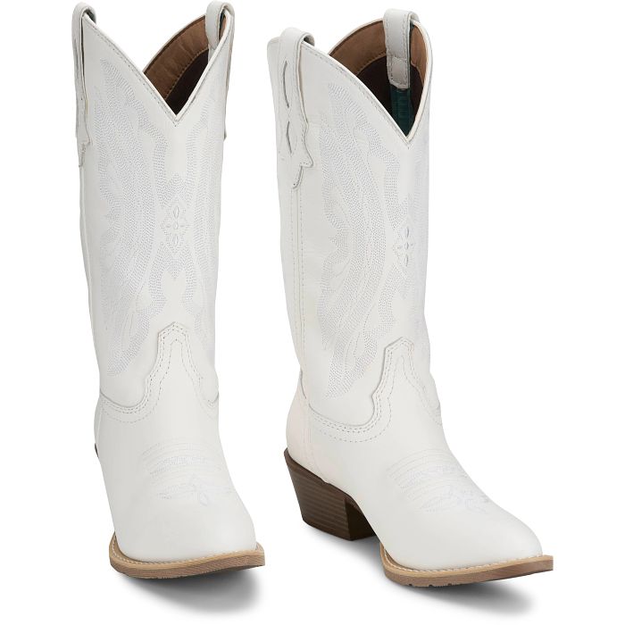 Justin Women's Renie White 12 Western Boot
