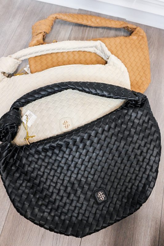 Leather Woven Knot Bag -3 Colors