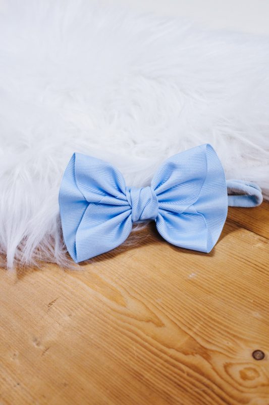 Millennium Blue Bow Girls Headband