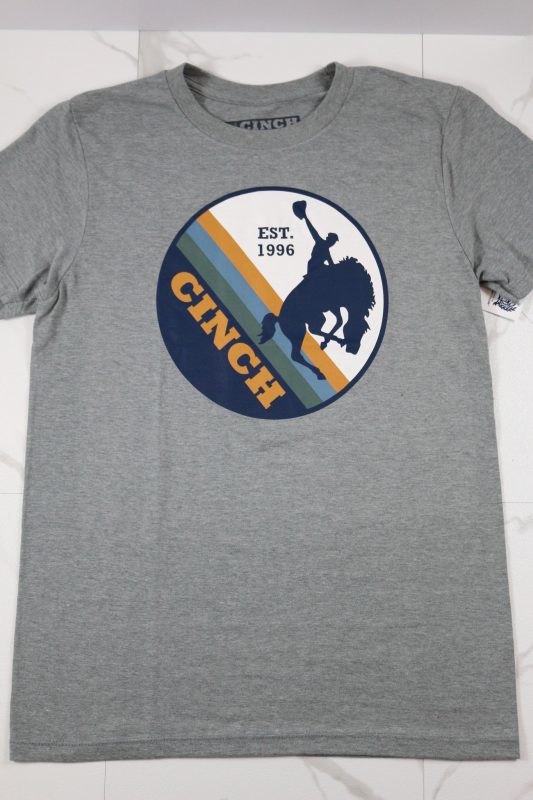 Men's Grey Bucking Bronc Tee