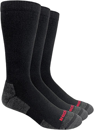 Men's Rocky Ultra-Dri® Black Boot Socks - 3 Pack