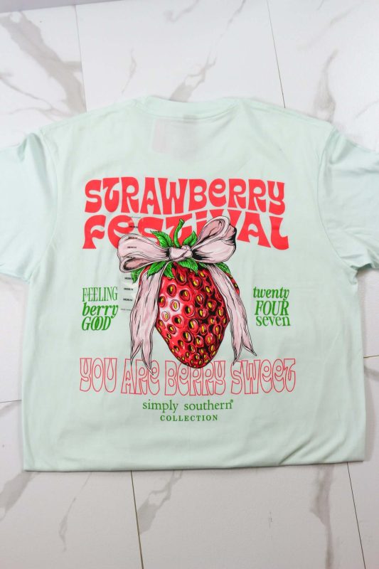 Mint Strawberry Festival Graphic Tee