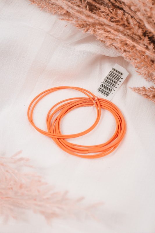 Orange Set of 10 Guitar String Bracelets