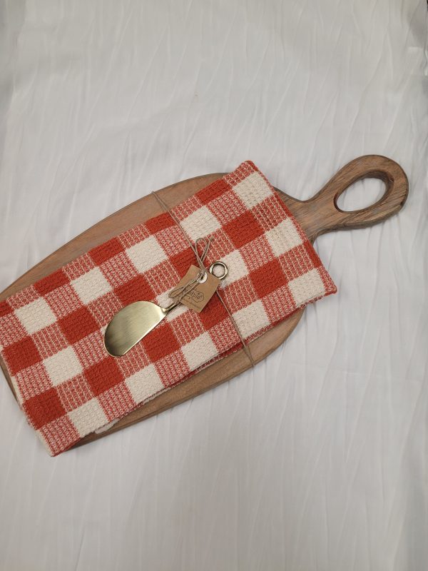 Orange Towel and Board Set