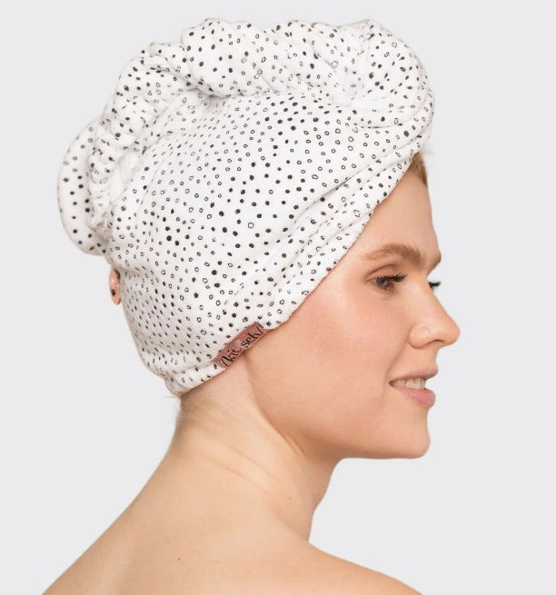 Quick Dry Hair Towel - Micro Dot