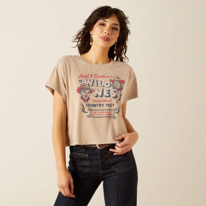 Sendero x Ariat Wild West Country Fest Tan T-Shirt