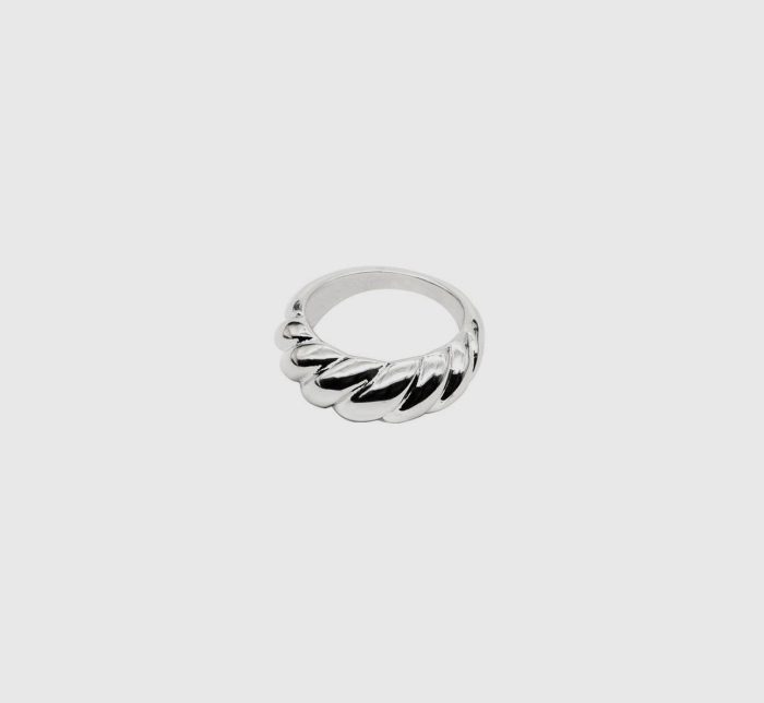 Silver Braided Ring - Waterproof