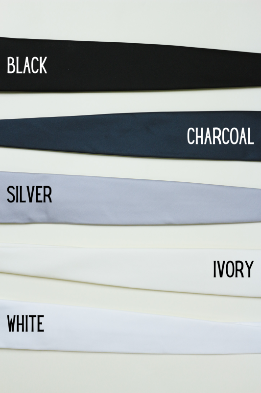 Silver Solid Tie