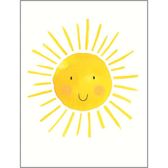 Thinking of You Greeting Card - Smiling Sun