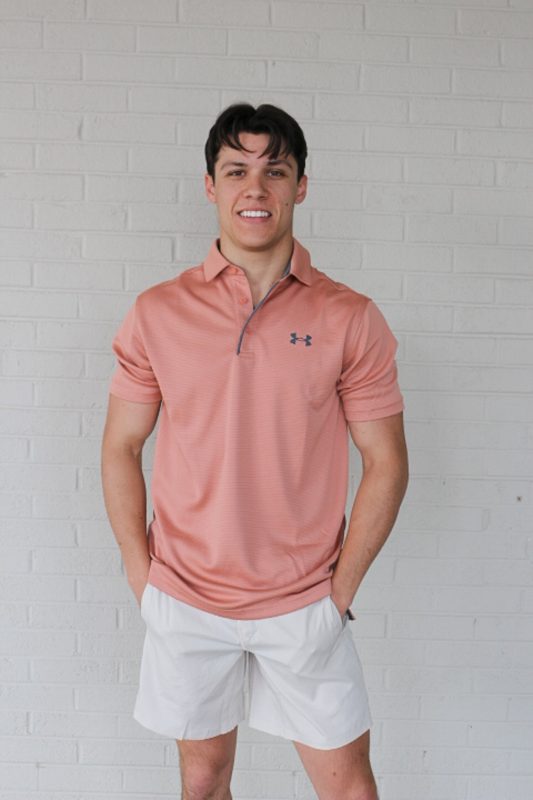Under Armour Men's Canyon Pink UA Tech Polo