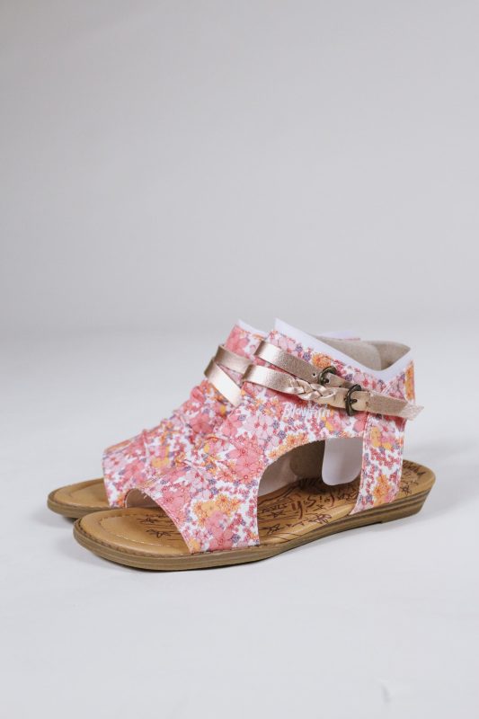 White Amelia Girls Blowfish Sandal