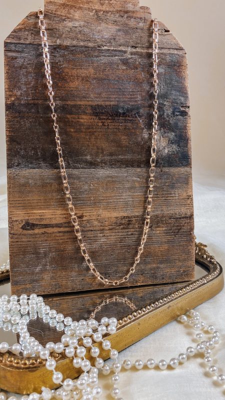 Water Resistant Gold Link Chain 36 Necklace