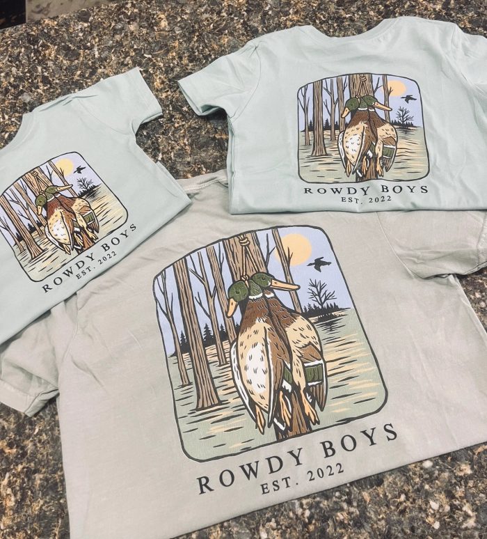 YOUTH Green Mallard Hunt Tee